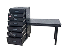 Blackmagic 7 Drawer Workstation Flight Road case