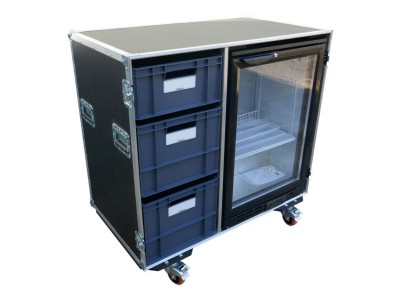 Blizzard Bar 1 Fridge & Drawer Flightcase