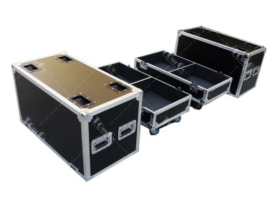 Flight transport case for two JBL EON 610