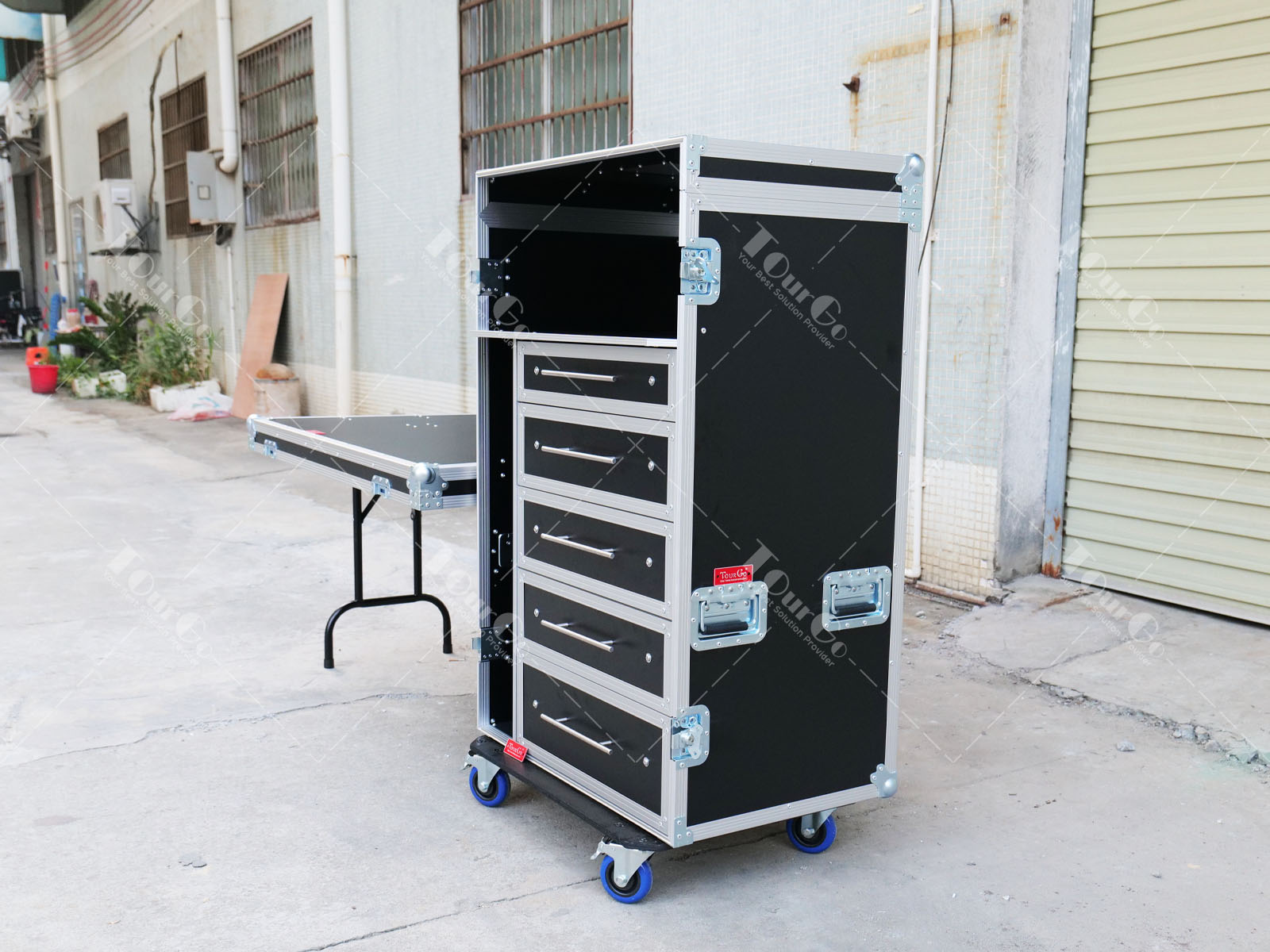 6workstation flight case