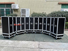 Line Array Speakers Transportation Aluminum Speakers Case Wheeled Flight Case