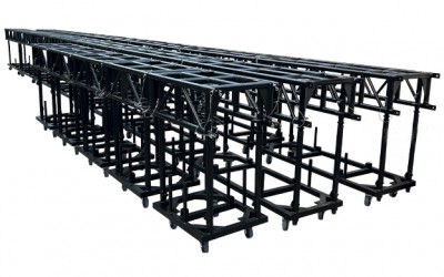 Pre rig truss design for led screen