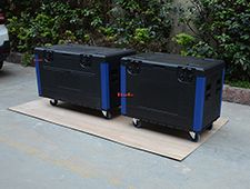 Save space light weight removable LED LCD screen display flight cases plasma tv HDPE flight cases