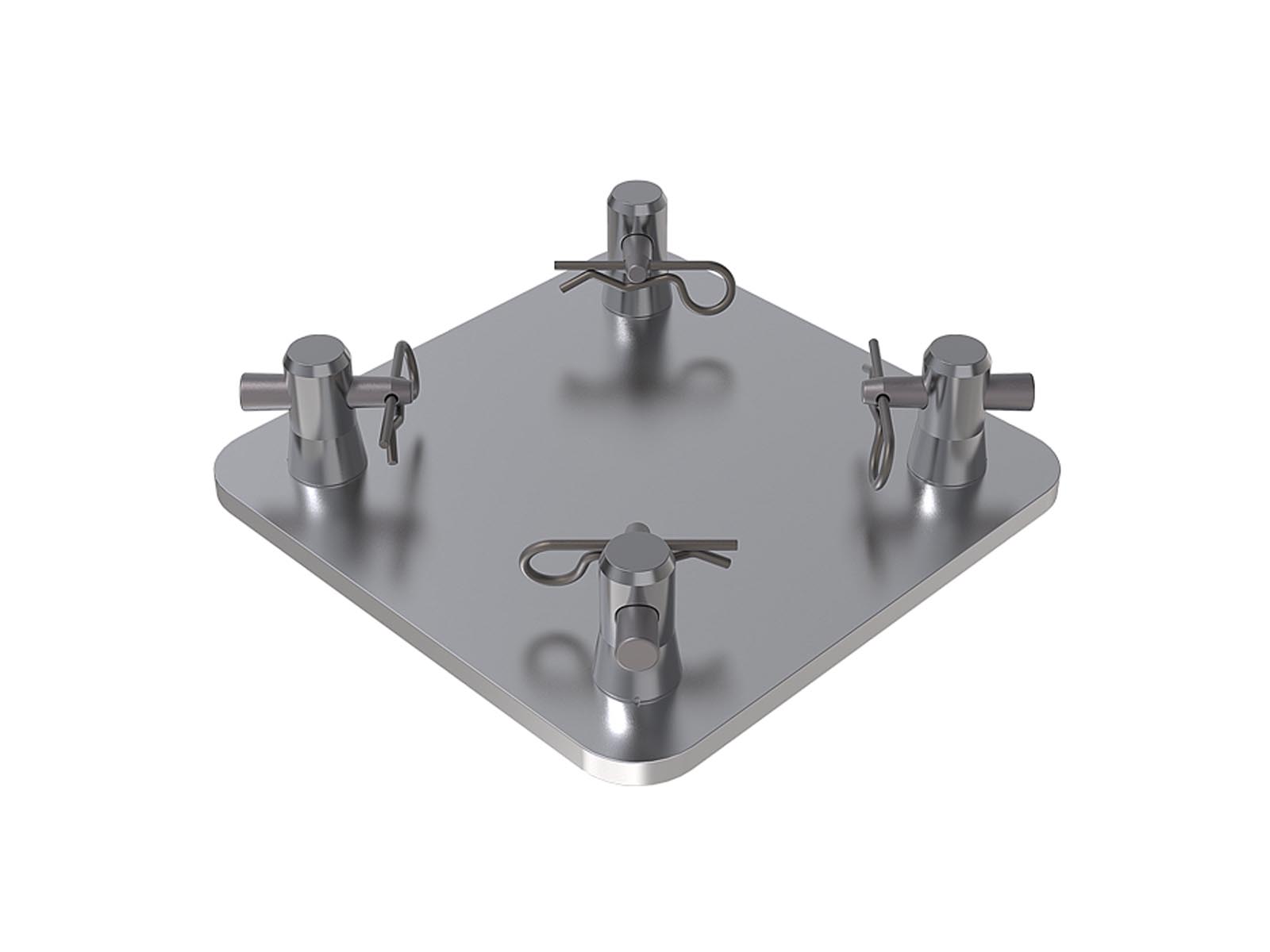 Aluminum base plate fit F14 square truss (100mm)