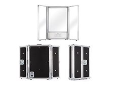 Mobile Make Up Mirror Flight Case with Lighting & Power