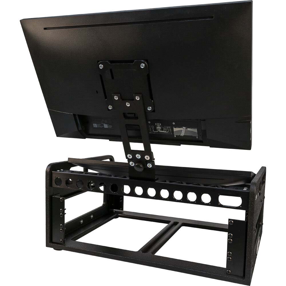 2 pcs Dell P2419H 24'' 2U 3U 2ru 3 ru Monitor Fly Rack with flight case ...