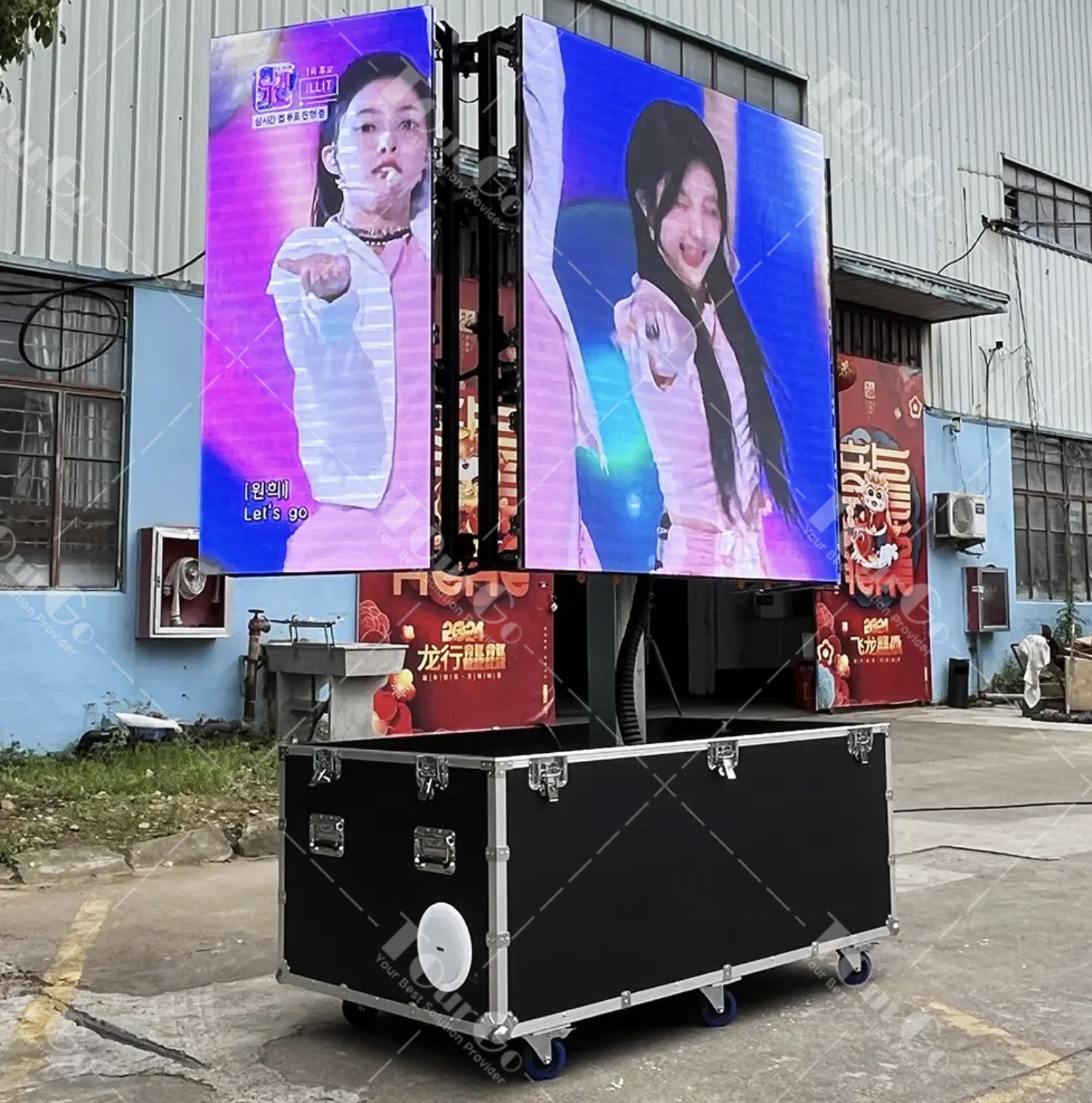 6 Mobile LED Screen Trailer/ Cart