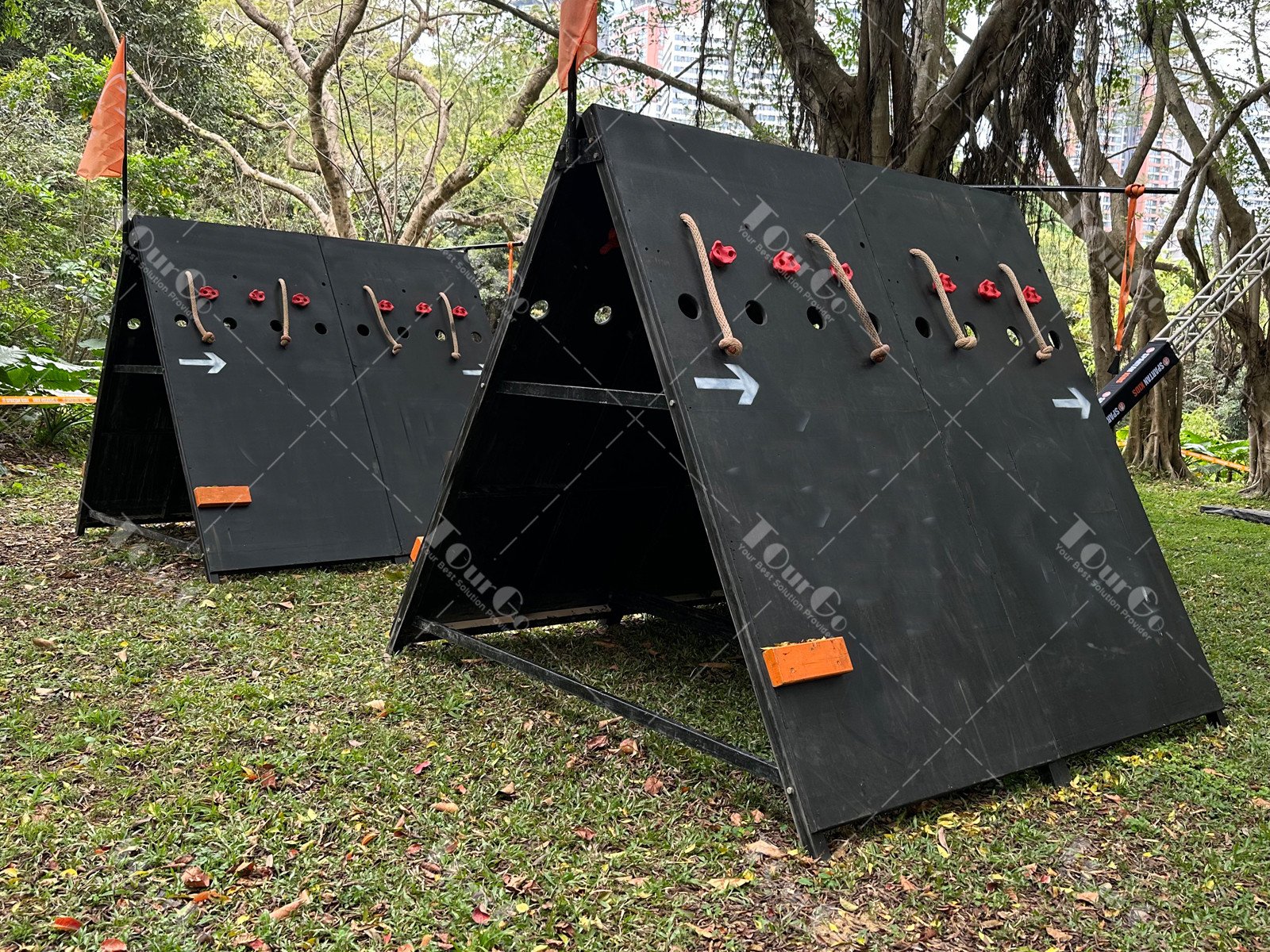 Spartan Race Obstacles A-Frame Climbing OCR Training Olympus Wall Outdoor With Rock-climbing