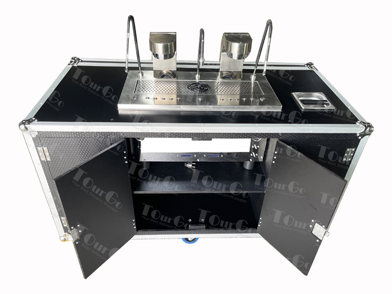 Customized Mobile Cart Build Out Road Case for Espresso Coffee Machine Cart