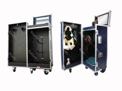 Custom Small Equestrian Double Saddle Tack Locker Flight Case