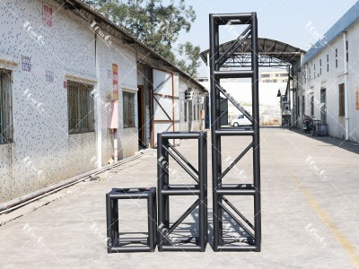 Black Aluminum Bolt Truss Triangle Plate Style Stage Lighting Truss
