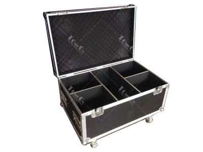 Flight Case 4 hoists per case 4 Way Par Can Lighting Flight Case with Storage Compartment