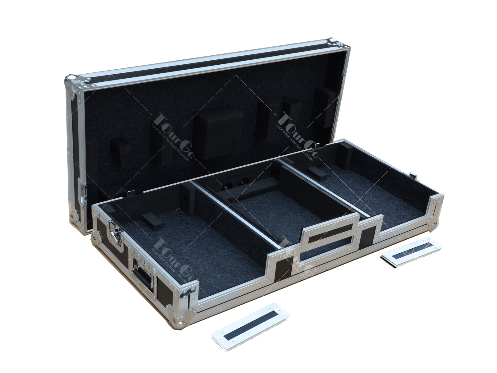 DJ  Mixer Coffin Road Flight Case for TWO CDJ 2000 and DJM 12″ Mixer