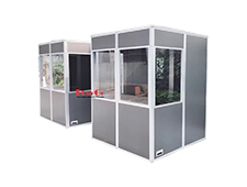 ISO 4043 two person Simultaneous soundproof translation booth for conference translation system