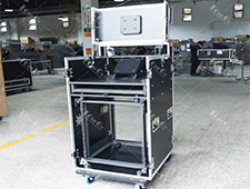Custom Size Video Production Fight Case With Double Monitor Bracket