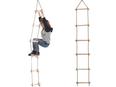 Children Wooden Climbing Rope Ladder/6 Grade Wooden Ladder