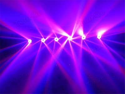 6pcs LED Moving Head Beam Lights