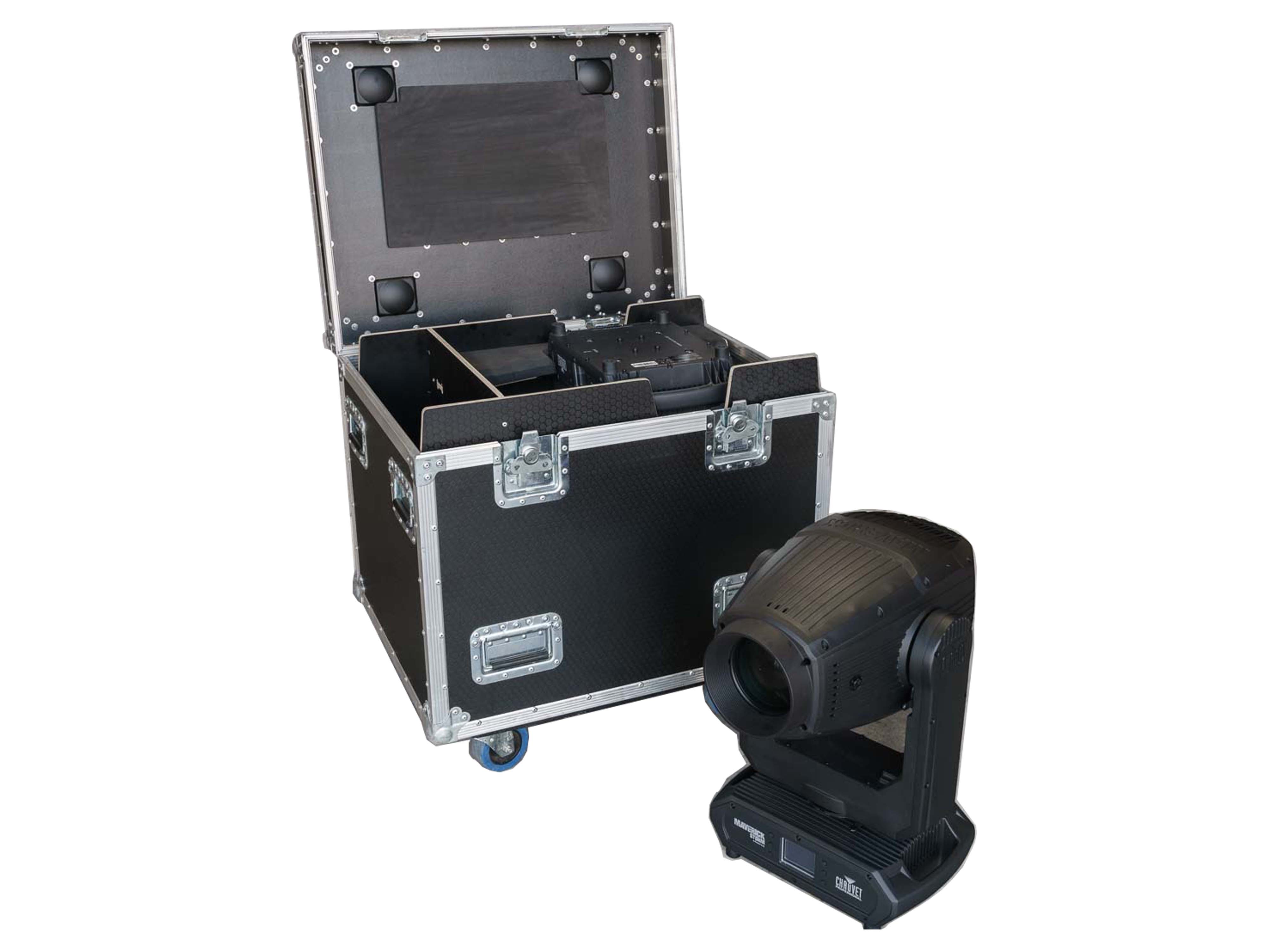 LIGHTING ROAD CASES WITH CHAUVET MAVERICK STORM 2 PROFILE INSERT