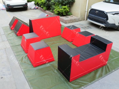 Soft play parkour block NINJA WARRIOR Training equipment Accessories obstacle course gym park Adventure Mat