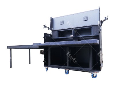 Blackmagic Mobile Studio Video Broadcast Production Cart Flight Case with Laptop Bracket Holder Arm