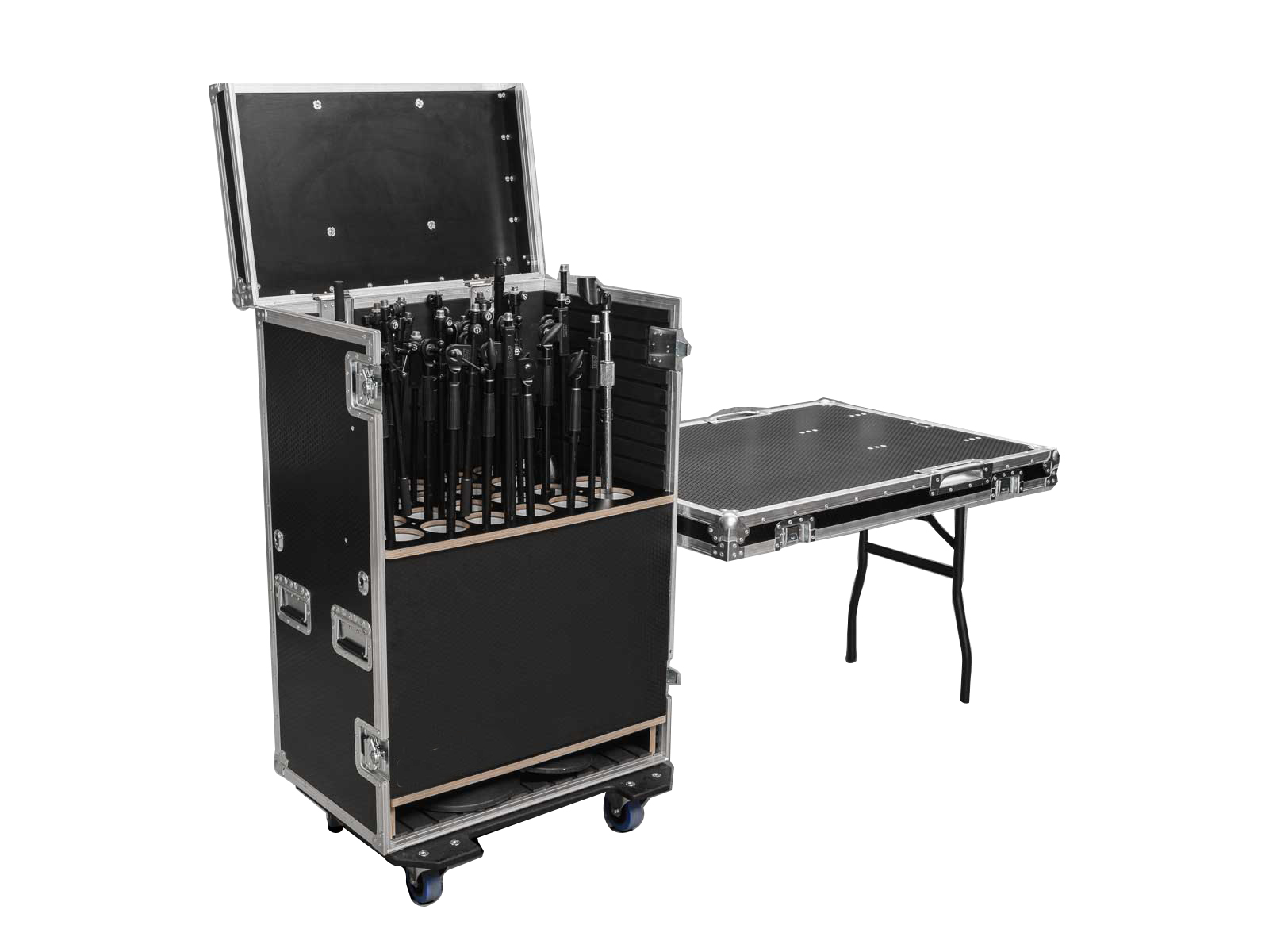 24-UP Mic Stand 24 x 30 Road Cases