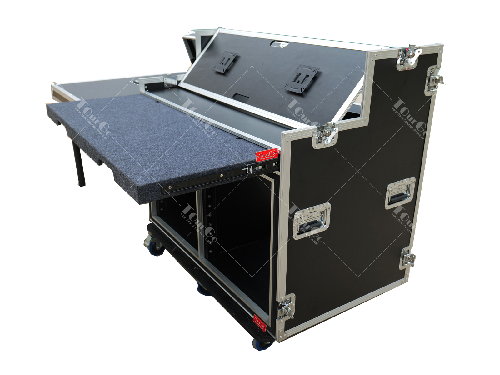Mobile video production cart flight case