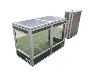 Table top Translation booth for 2 person desktop interpretation booth