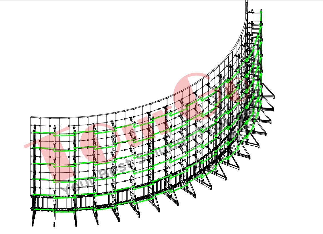 18x6m Curved LED Stack System