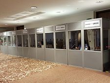 Mobile Soundproof Translation Booth Suited Two Person For Simultaneous Conference System