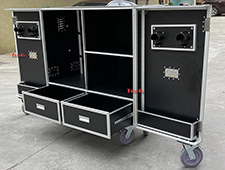 Middle Lockable Aluminum Horse Equipment Storage Flight Case Saddle Tack Cabinet Locker
