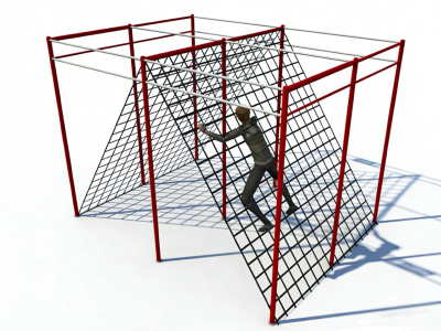 Gym Obstacle Cargo net climbing