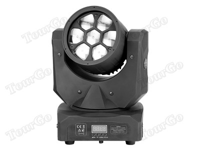 7x 12W Mini ZOOM Led Bee Eyes Moving Head Light