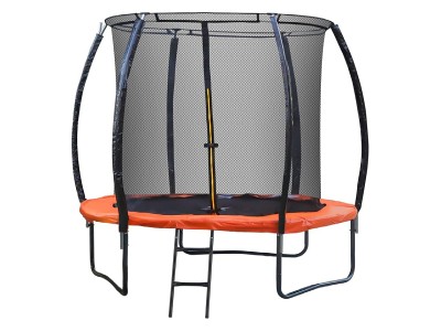 8'+Round+Backyard+Trampoline+with+Safety+Enclosure