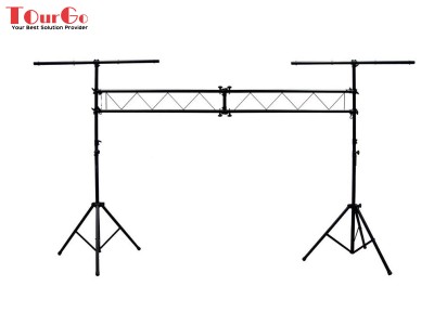 Pro Audio DJ Light Lighting Fixture Portable Truss Trussing with 10 Foot T Bar Light Stands Package