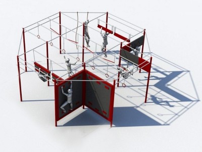 Ninja Warriors Course OCR Training cage
