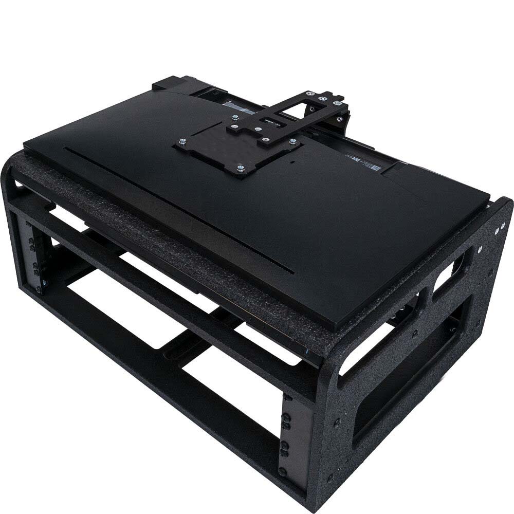 2 pcs Dell P2419H 24'' 2U 3U 2ru 3 ru Monitor Fly Rack with flight case ...
