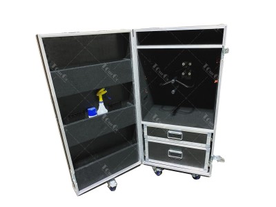 High Quality Small Horse Trainer Flight Case with two drawers