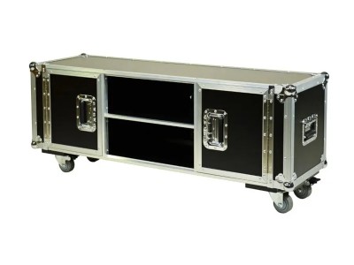 Professional flight case designed TV Furniture – fully functional and portable