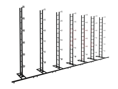 Black LED Video Display Panel Ground Support System Package 7M/22.96FT Width x 3M/9.84FT Height