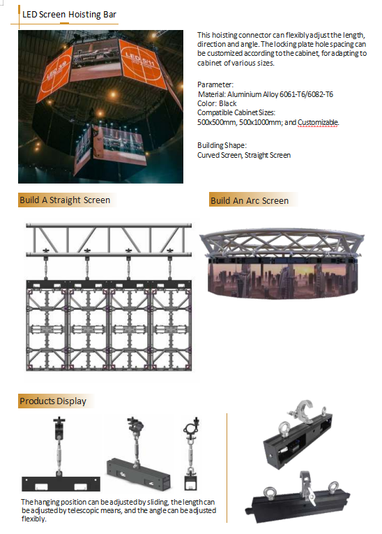 LED Screen Hoisting Bar