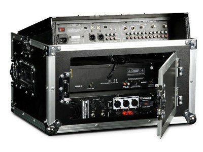 8U Slant Mixer with 6U Vertical Rack Space Case