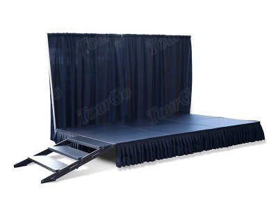 8ft-Box-Pleat-Stage-Skirt-For-8inch-High-Stage-Systems 2