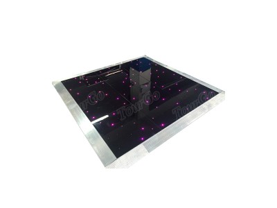 Tourgo 8ft x 8ft Black RGB Led dance floor light Disco flooring