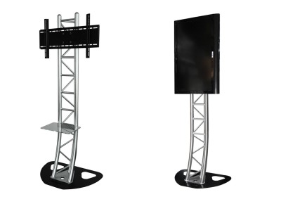 Adjustable Mounting Height Truss Style TV LCD Screen Stand