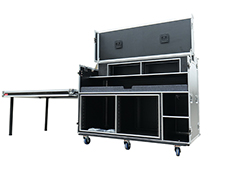 Mobile workstation travel broadcasting platform case live equipment travel flight Rack case With table stool