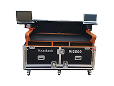 Flight Case Flip Version for Soundcraft V13000 Mixer With 2 Laptop Bracket Holder Arm