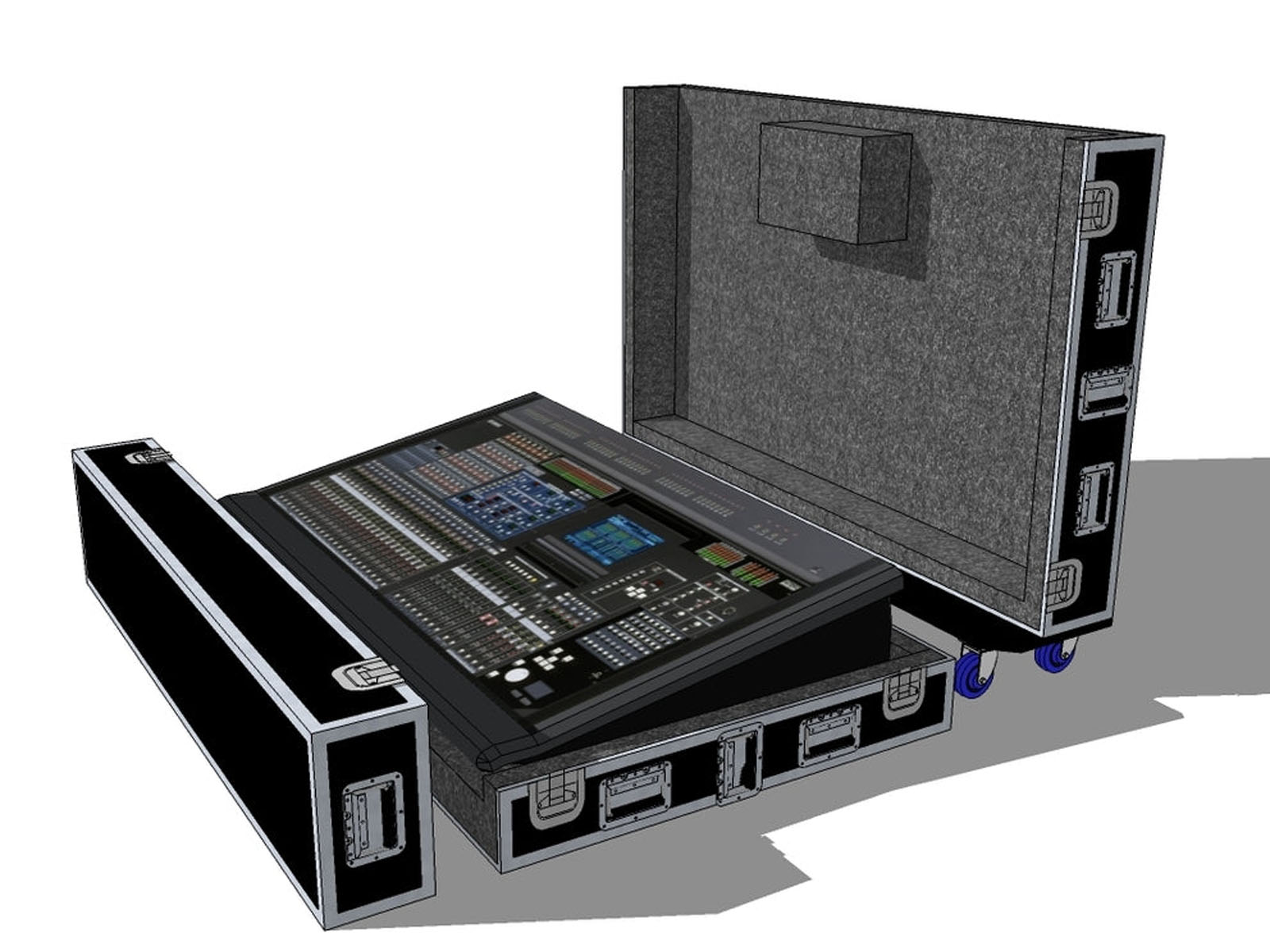 9YAMAHA PM5D ATA MIXER CASE