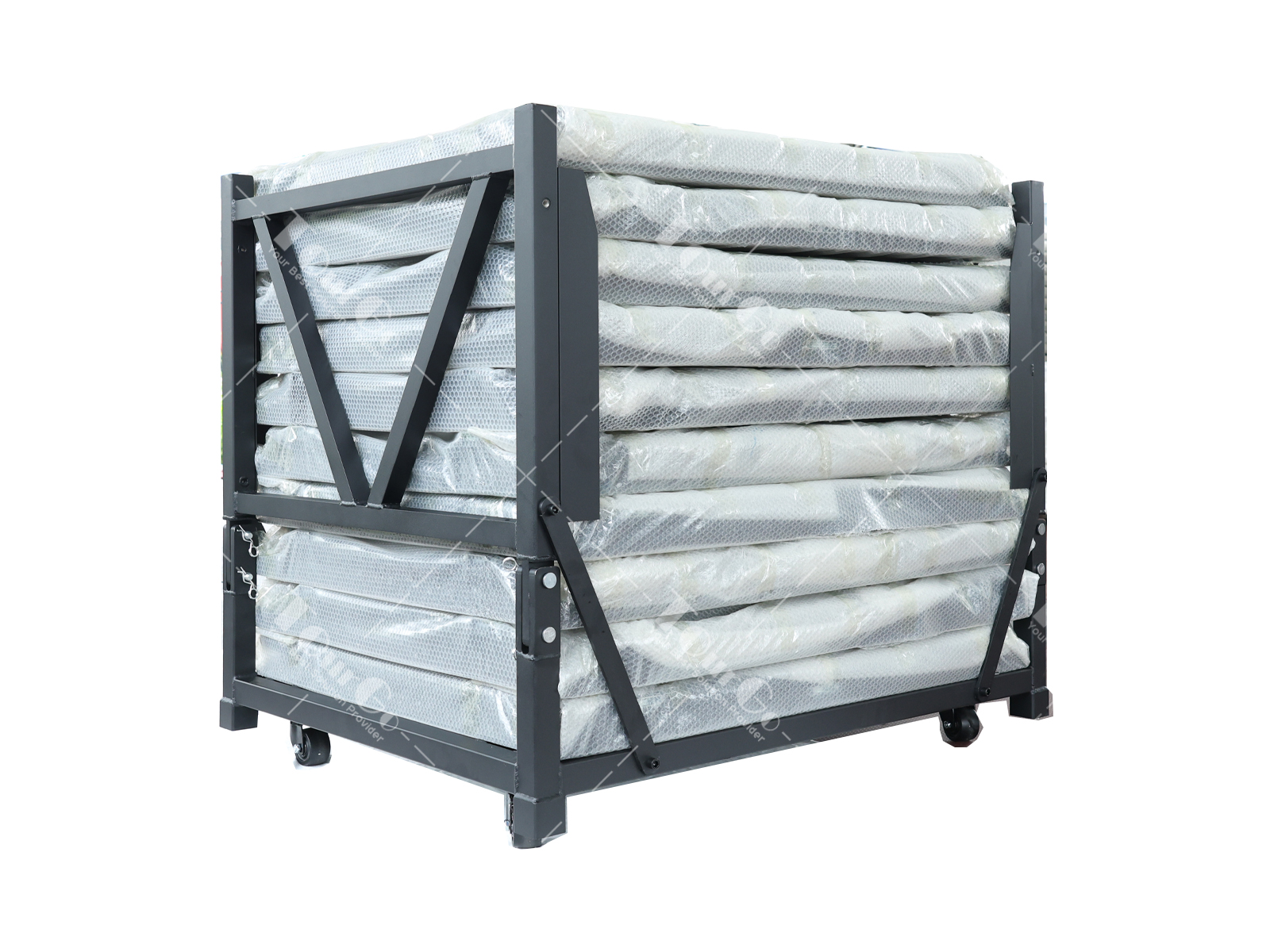 Black Aluminum Concert Stage Barrier Cart
