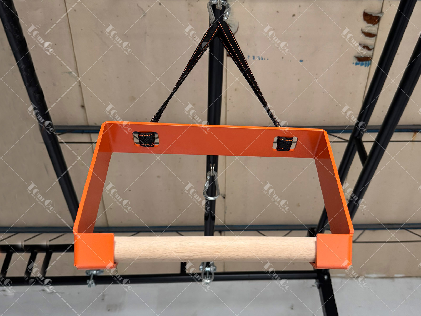 Ninja warrior wooden obstacle ninja — Floating Monkey Bars