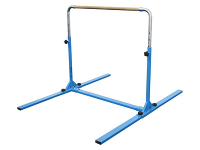 Portable and Stable Adjustable Height Pro Blue Pink Single Uneven Bar